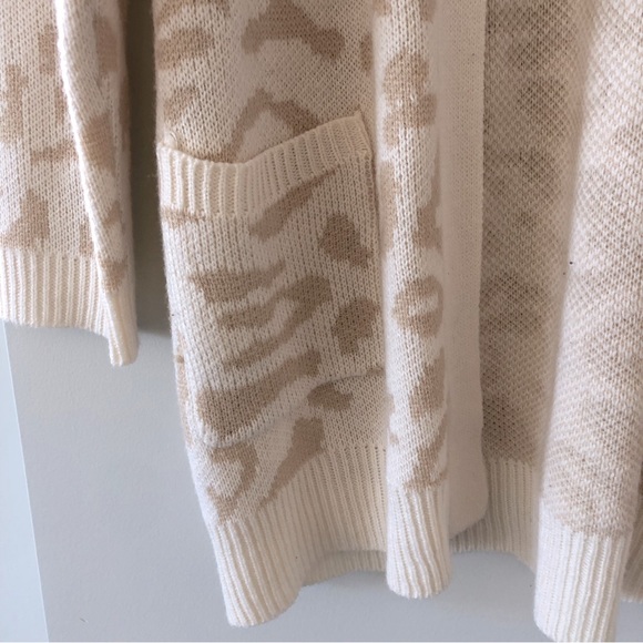 NWOT Pink Lily Leopard Print Cardigan - Picture 2 of 6